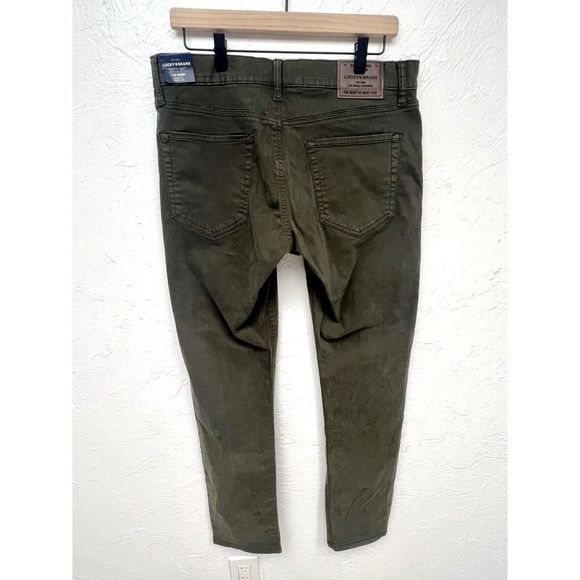 Lucky Brand Men's 110 Skinny Jeans Size 32 x 32 NWT Fern Navy Green Low Rise - Picture 7 of 7